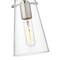 Z-Lite Kira Pendant, 1-Light, 5 In.W x 8 In.H, Brushed Nickel/Clear 7508MP-ROD-BN - alternate 7